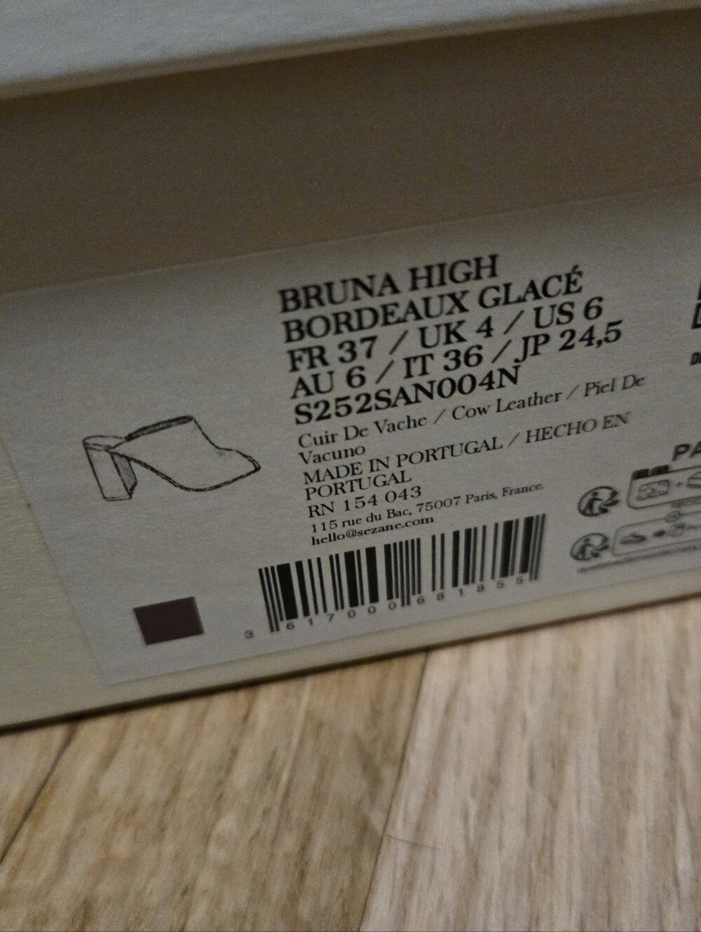 Sezane Bruna Peep-Toe Mules - Picture 8 of 8